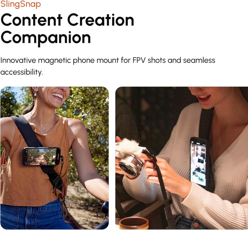 SHIFTCAM WorkFlow Sling Bag | Ultra-Functional Mobile Photography Sling with Magnetic Phone Mount, Lens Storage, and Quick Access | Streamline Your Workflow (SlingS (4L)) - Image 2